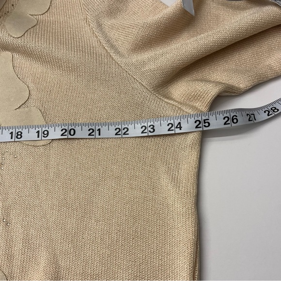 Philippe Marques Vintage Long Sleeve Collared 1/4 Zip Butterfly Sweater Size 16 - Picture 8 of 16